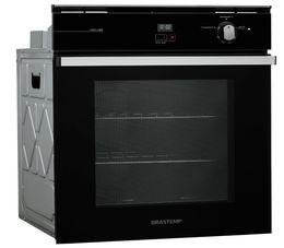 Forno-de-Embutir-78-Litros-a-Gas-Brastemp-BOA84AE-com-Grill-e-Timer-Touch-Preto-220V