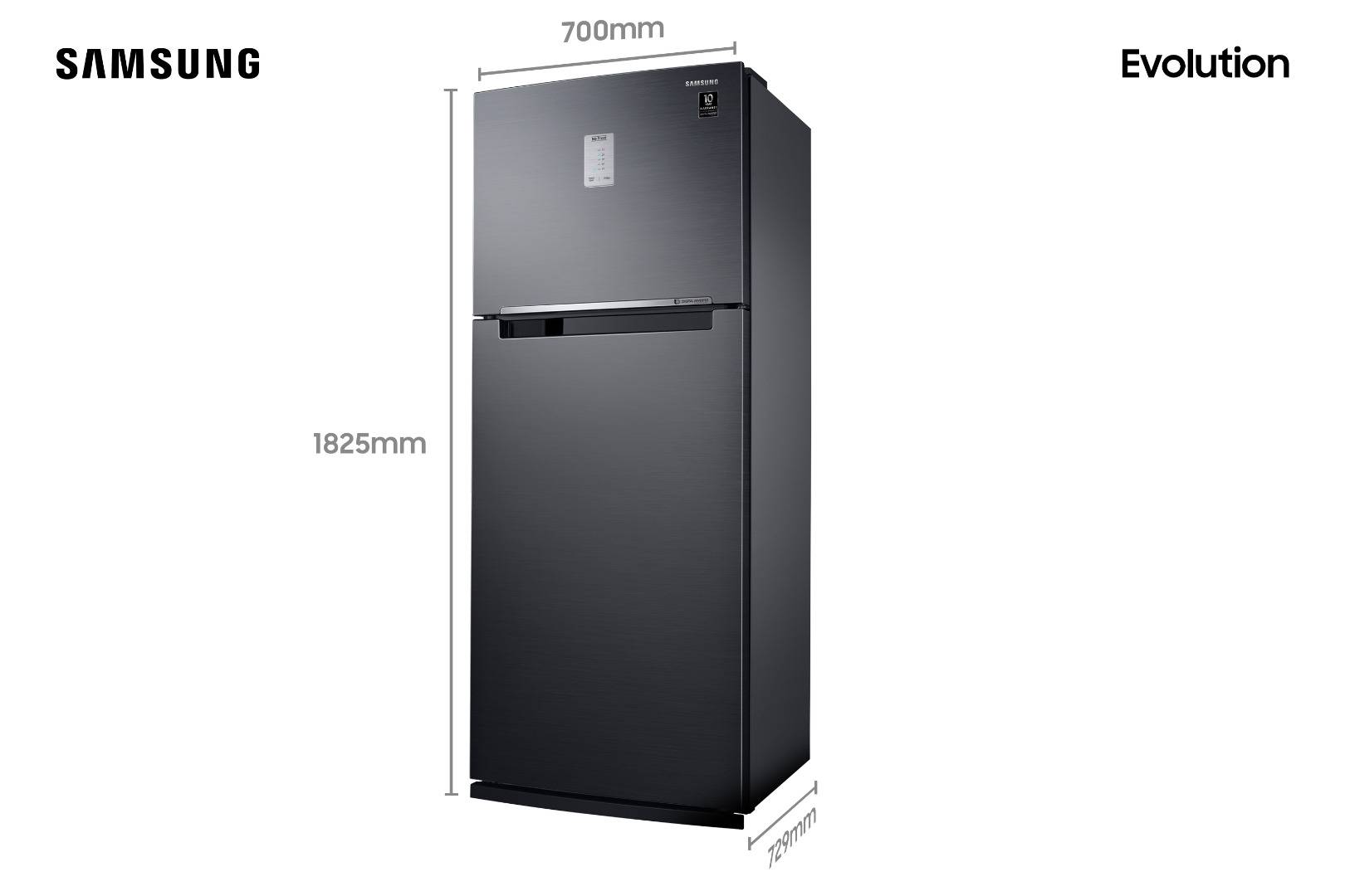 Refrigerador 460 Litros Samsung RT46 Evolution PowerVolt Inverter Duplex Black Inox Look