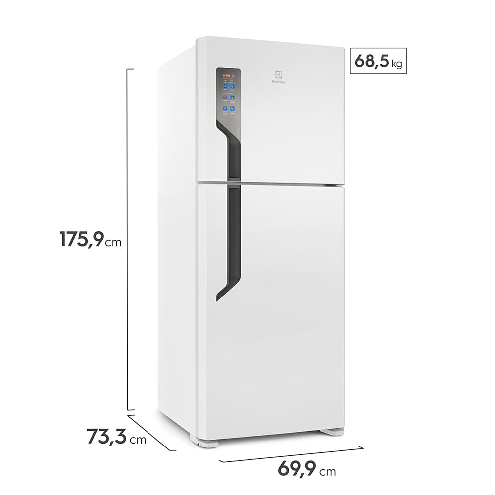 Refrigerador 431 Litros Electrolux TF55 Branca Duplex Top Freezer 110V