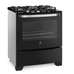 Fogao-5-Bocas-Electrolux-76GS-Preto-Mesa-de-Vidro-Bivolt