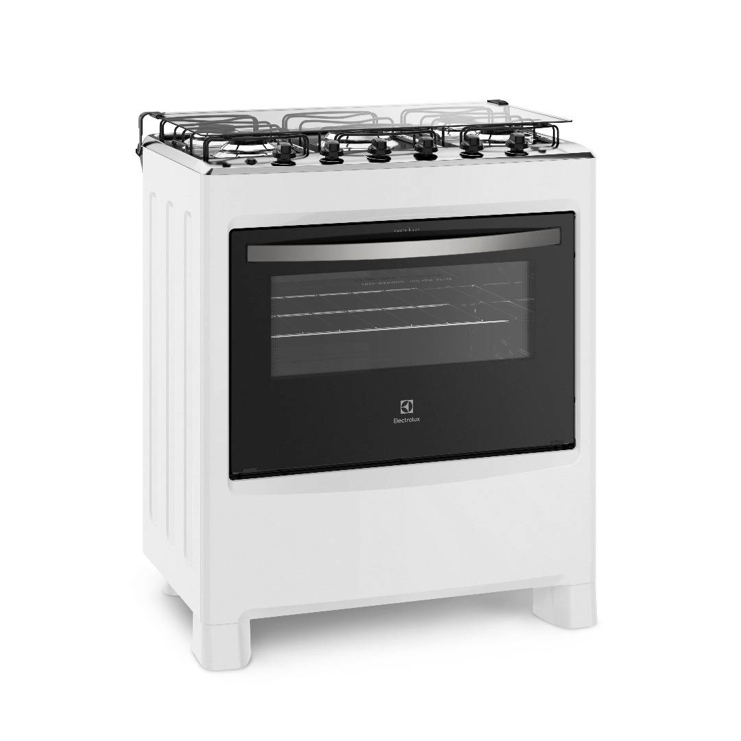 Fogão 5 Bocas Electrolux 76LBU Branco com Queimadores Robustos