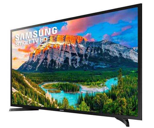 Smart TV 32'' LED Samsung Tizen HD 32T4300 2020 - WIFI, HDR para Brilho e Contraste com Plataforma Tizen 2 HDMI 1 USB - Preta