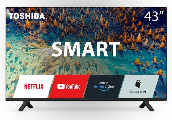 Smart TV 43" Toshiba 43v35kb Dled Fhd Smart Vidaa TB008