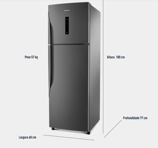 Refrigerador 387L Inverter Titânio