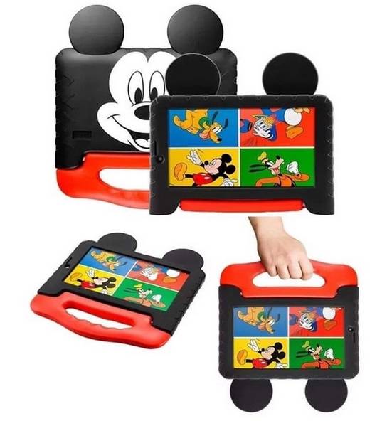 Tablet Mickey Multilaser 32GB Tela 7, Wi-Fi, Bluetooth, Câmera Frontal Preto NB367