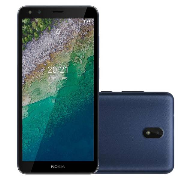 Smartphone Nokia C01 Plus 32GB 1GB RAM Câmera 5MP Frontal 5MP Tela 5,45¿ Android 11 3000mAh - Azul