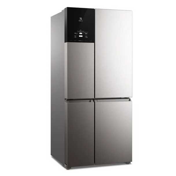 Refrigerador Electrolux Multidoor Experience com FlexiSpace e Inverter 581 Litros IQ8S Platinum