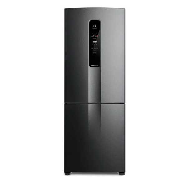 Refrigerador Electrolux Inverse Inverter Frost Free Bottom Freezer 490 Litros IB54B Black