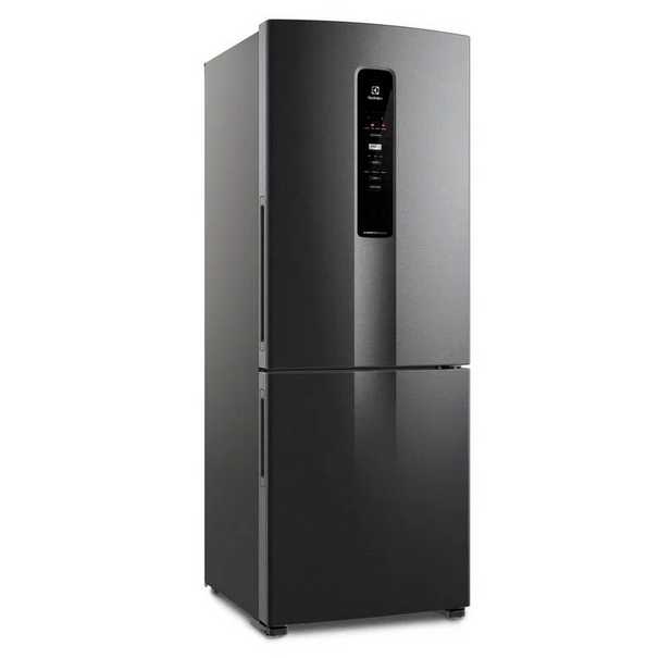 Refrigerador Electrolux Inverse Inverter Frost Free Bottom Freezer 490 Litros IB54B Black