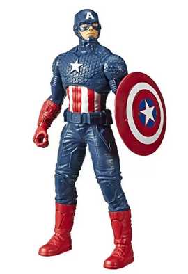 Figura Articulada - 24Cm - Disney - Marvel - Avengers - Capitão América - Hasbro