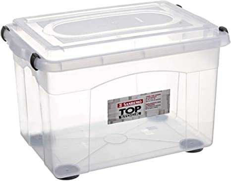 -Caixa-Organizadora-561-Litros-de-Plastico-com-Grampos-de-Fechamento-Transparente
-