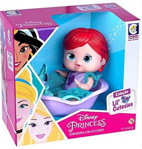 Mini-Boneca---18Cm---Disney---Ariel-na-Banheira---Cotiplas