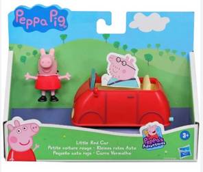 Carro Vermelho Papai Pig e Figura Peppa 6cm Hasbro