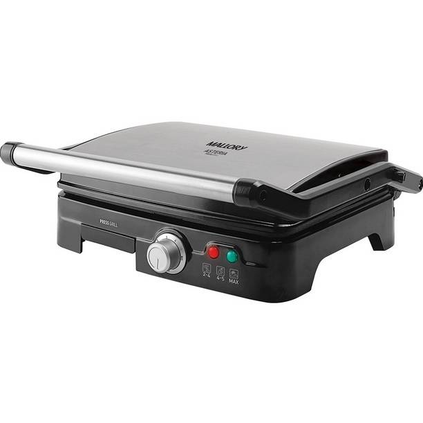 Grill-Asteria-Mallory-Chapa-Dupla-Preto-Inox-127V