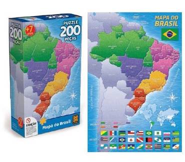 Puzzle-Quebra-Cabeca-200-Pecas-Mapa-Do-Brasil-03936---Grow