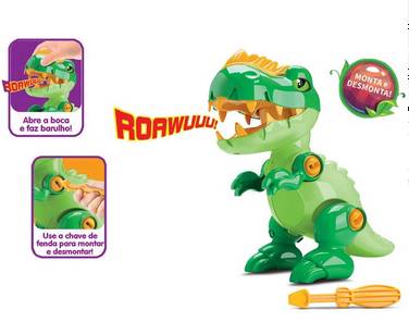 Dinossauro Didático Toy Rex Com Som - Samba Toys