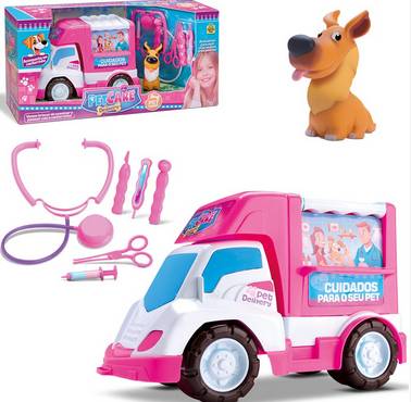 Carrinho Veterinário - Pet Care Delivery - Samba Toys