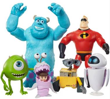 Bonecos---Personagens-Pixar-Disney---Mattel--Cada-