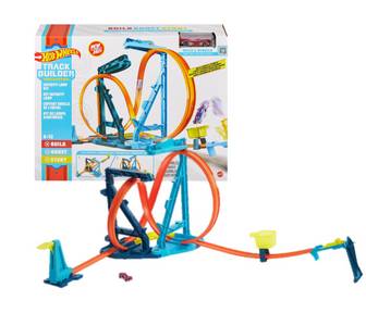 Pista Hot Wheels Track Builder Unlimited Kit Loops Ajustáveis Mattel