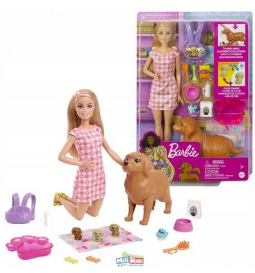 Boneca-Barbie-Cachorrinhos-Recem-Nascido-3---HCK74-Mattel