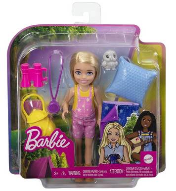 Boneca Barbie Chelsea Dia de Acampamento Mattel