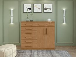 COMODA-TORONTO-8-GAVETAS-E-2-PORTAS-AMENDOA-CLEAN