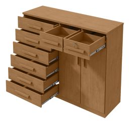 COMODA-TORONTO-8-GAVETAS-E-2-PORTAS-AMENDOA-CLEAN