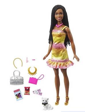 Boneca Barbie Life In The City Brooklyn com Gatinho e Acessórios - HGX53 - Mattel