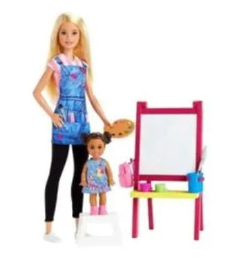 Boneca Barbie Professora de Arte com Aluna - Mattel