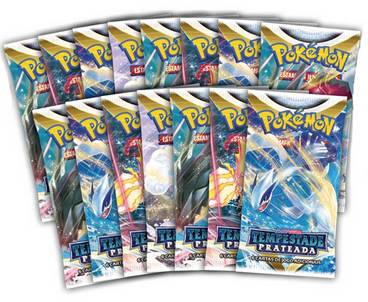 Pacote Booster Pokémon 6 Cartas - Tempestade Prateada EE12