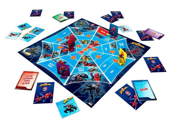 Batalha spiderman + estrela + jogo de ação + cartonado E plástico + cartucho fechado + 2 A 4 joga