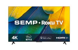 SMART-LED-TV-50¿-ROKU-SEMP-4K-UHD-RK8600-Wifi-dual-band-com-controle-por-aplicativo-compativel-com-Google-Assistant-Alexa-e-Apple-homekit