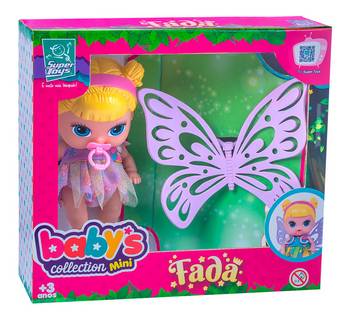 Boneca Babys Collection Mini Fada Loira