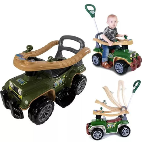 Carrinho Passeio Infantil Jip Jip Militar Verde 2059 Maral