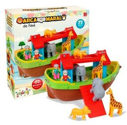 Brinquedo-Barco-Arca-De-Noe-22-Pecas-C--Animais-Maral