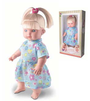 Boneca Bebê Shayane Com Vestido 34 Cm - Milk Brinquedos