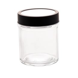 Pote-Lyor-Gastro-Preta-de-Vidro-e-Metal-e-Acrilico-350ml