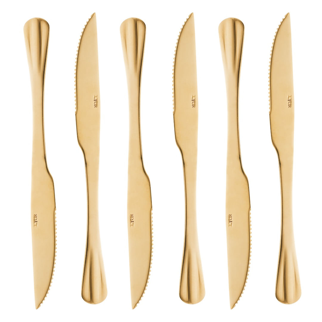 6-Facas-de-Churrasco-Lyor-Positano-de-Aco-Inox-Dourado-23cm