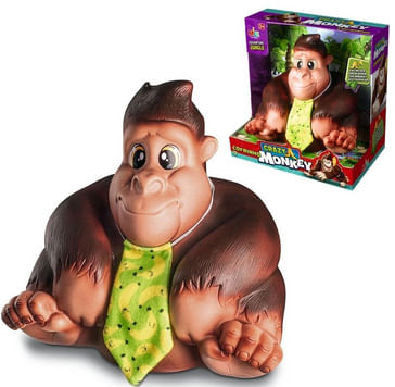 Cofrinho Crazy Monkey Macaco Cofre Milk Brinquedos