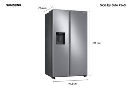 REFRIGERADOR-Side-by-Side-Samsung-RS60-com-All-Around-Cooling¿-e-SpaceMax¿-602L-Inox-Look--127V-