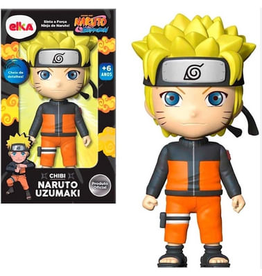 Boneco Naruto Uzumaki Chibi - Naruto Shippuden