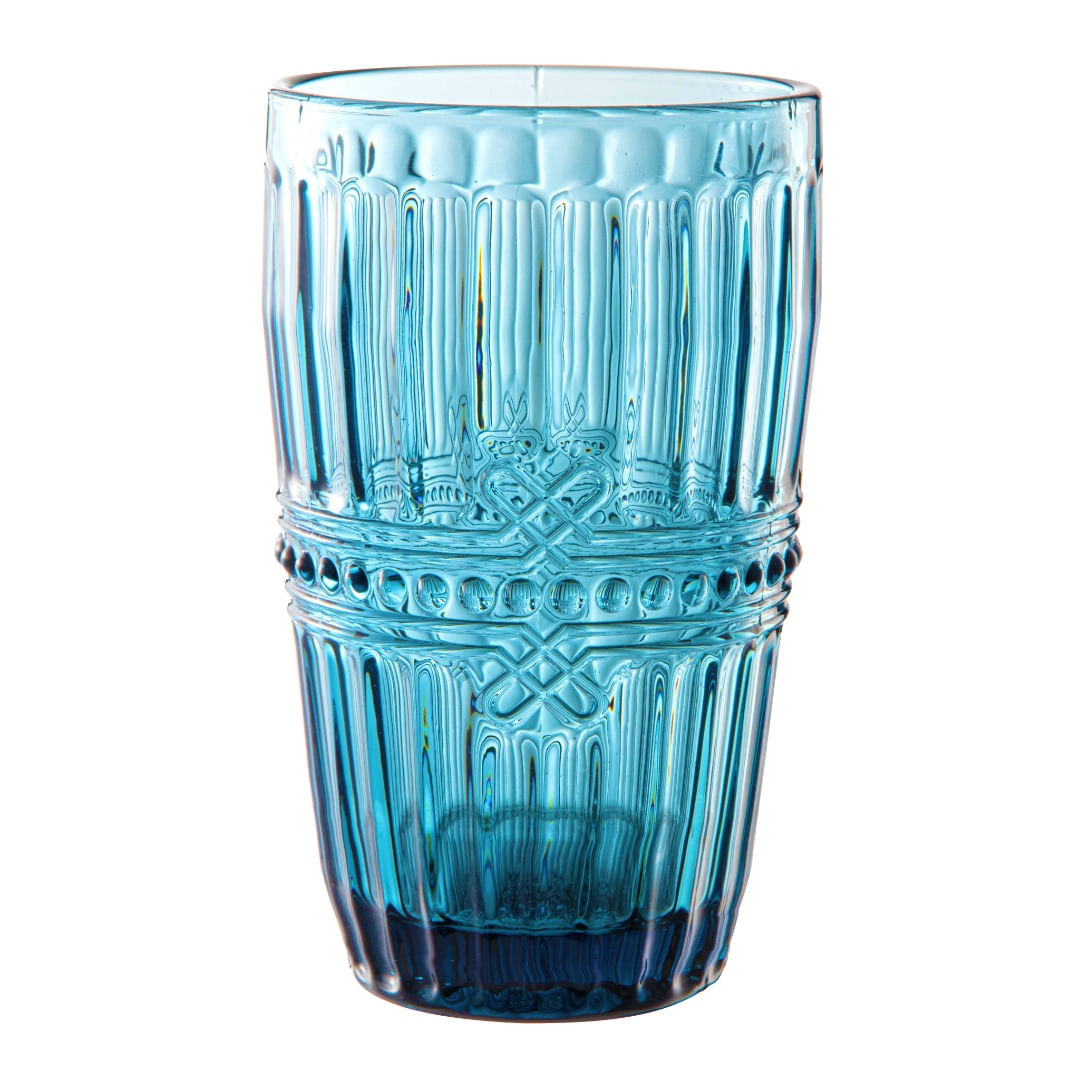 Copo Fratello em vidro 355ml A13cm cor azul