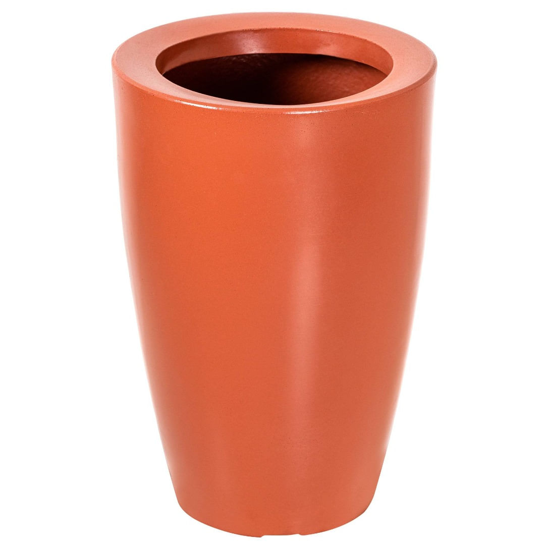 Vaso Cone Liso 45 Terracota