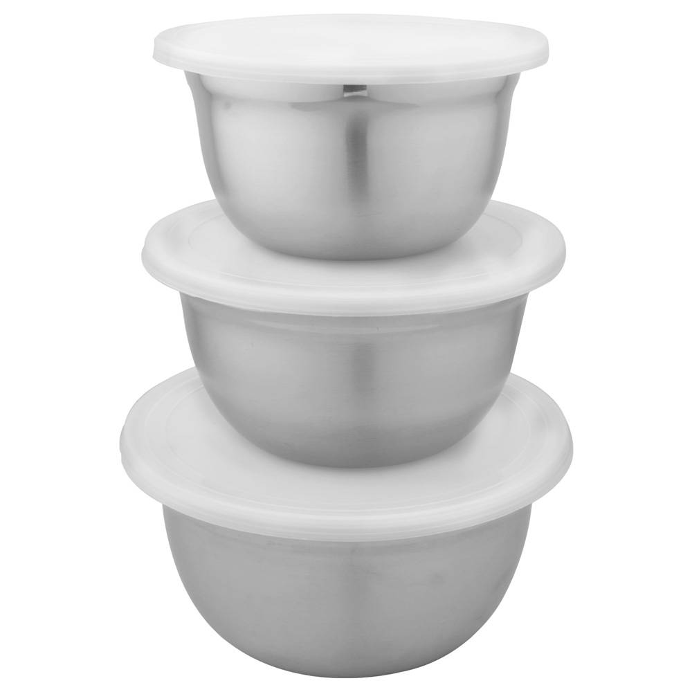 Jogo-de-3-bowls-Light-Metal-em-aco-inox-com-tampa-em-plastico-700ml-950ml-14L