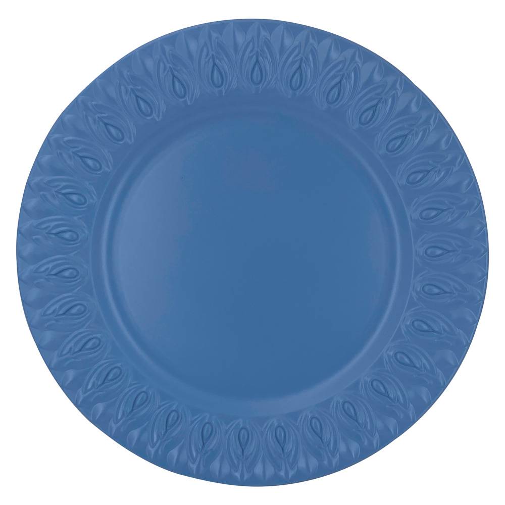 Sousplat em plastico D33cm cor azul