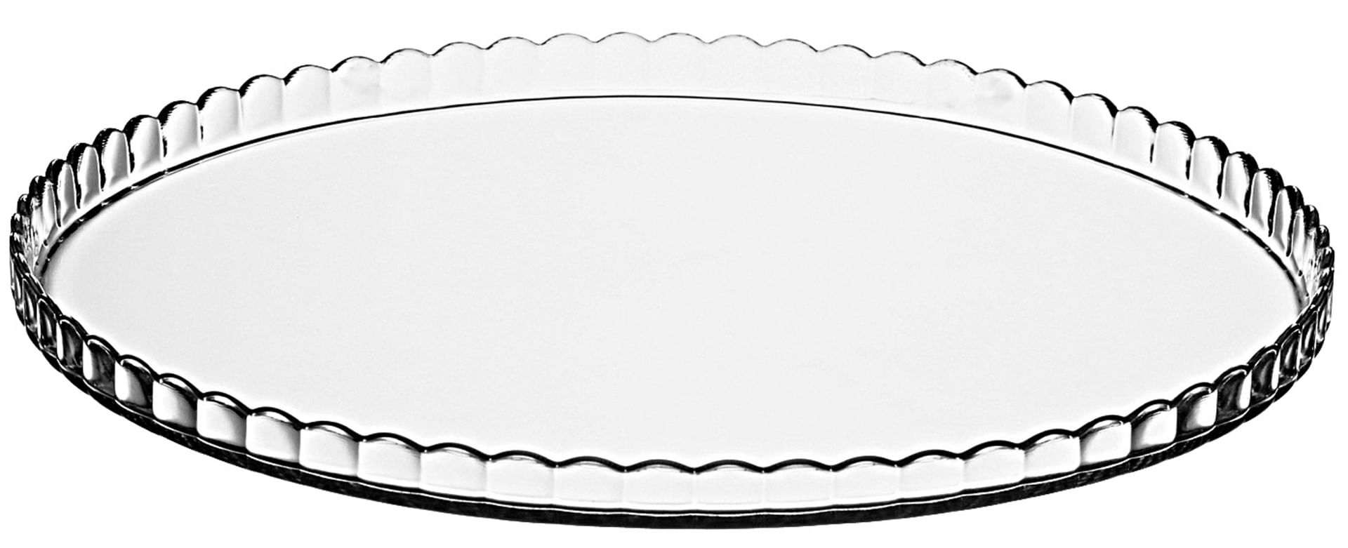 Prato para bolo Patisserie em vidro D32xA2cm