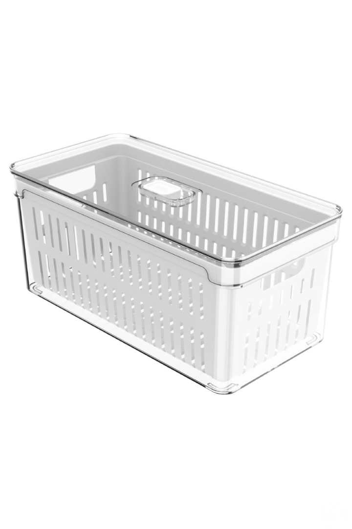 ORGANIZADOR CLEAR FRESH COM CESTO 5 LITROS