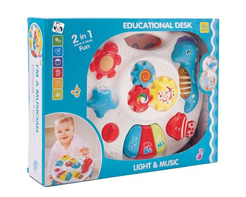 Brinquedo-Para-Bebe-Mesinha-Infantil-Piano-Luz-e-Som-Terra