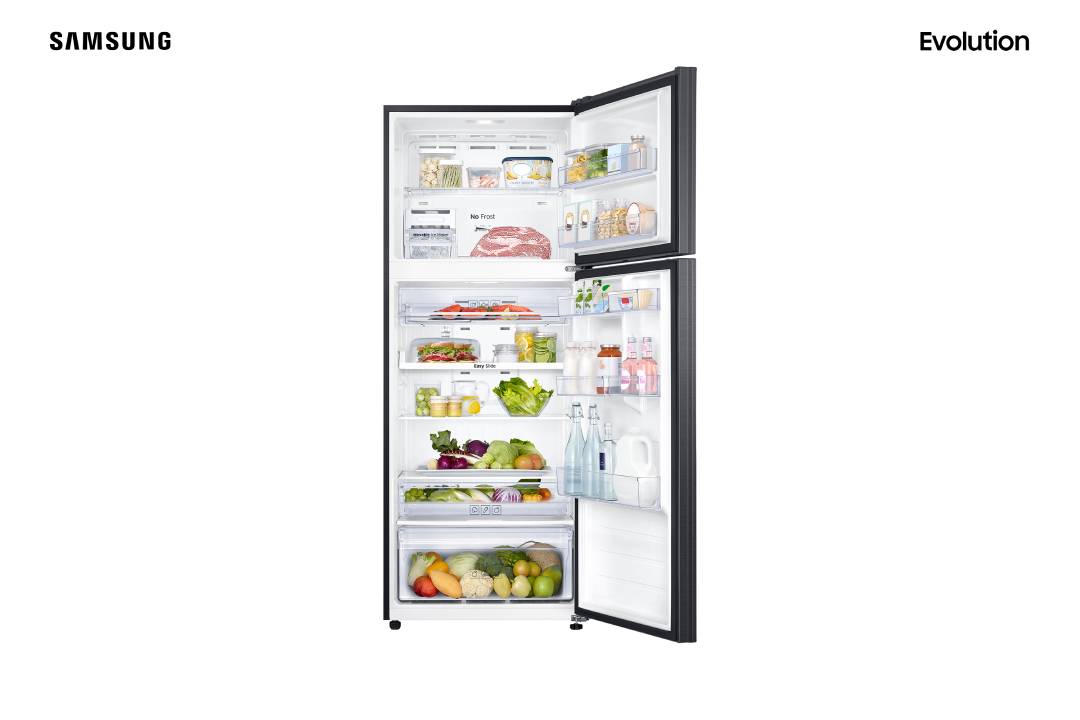 REFRIGERADOR Samsung Evolution Duplex 440L Black Look RT43 com POWERvolt Inverter