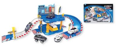 EXPRESS WHEELS GARAGEM POLICIA 40 PECAS